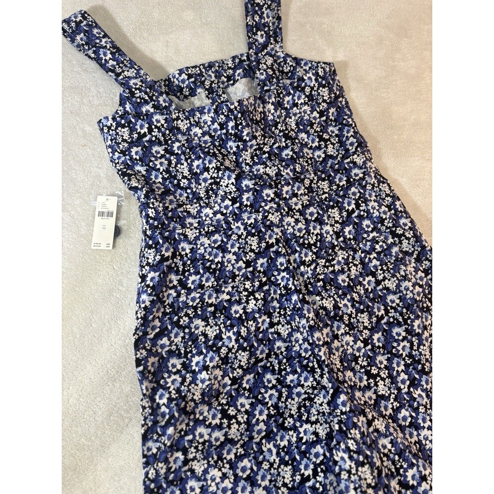 Anthropologie Navy Blue Floral Jumpsuit - Picture 2 of 13
